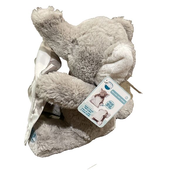 Spin Master Gund Peek a Boo Gray Elephant Animated Stuffed Animal Plush 10" NEW - Picture 1 of 11
